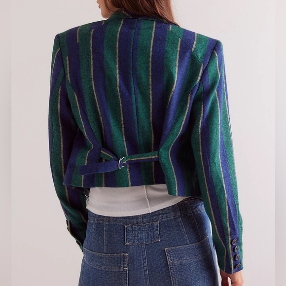 Free People Betty Striped Blazer - Picture 3 of 9